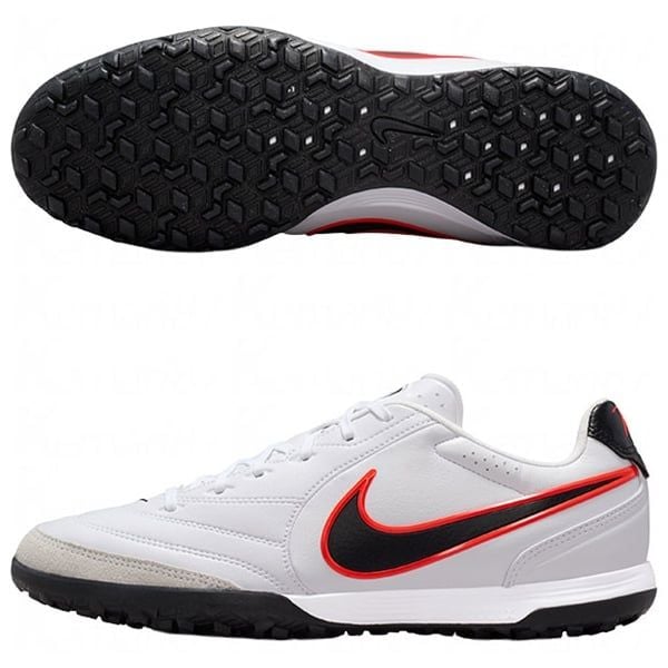 Giày đá bóng cỏ nhân tạo Nike Tiempo Ligera Pro TF - White/Black/Bright Crimson IB4477-106