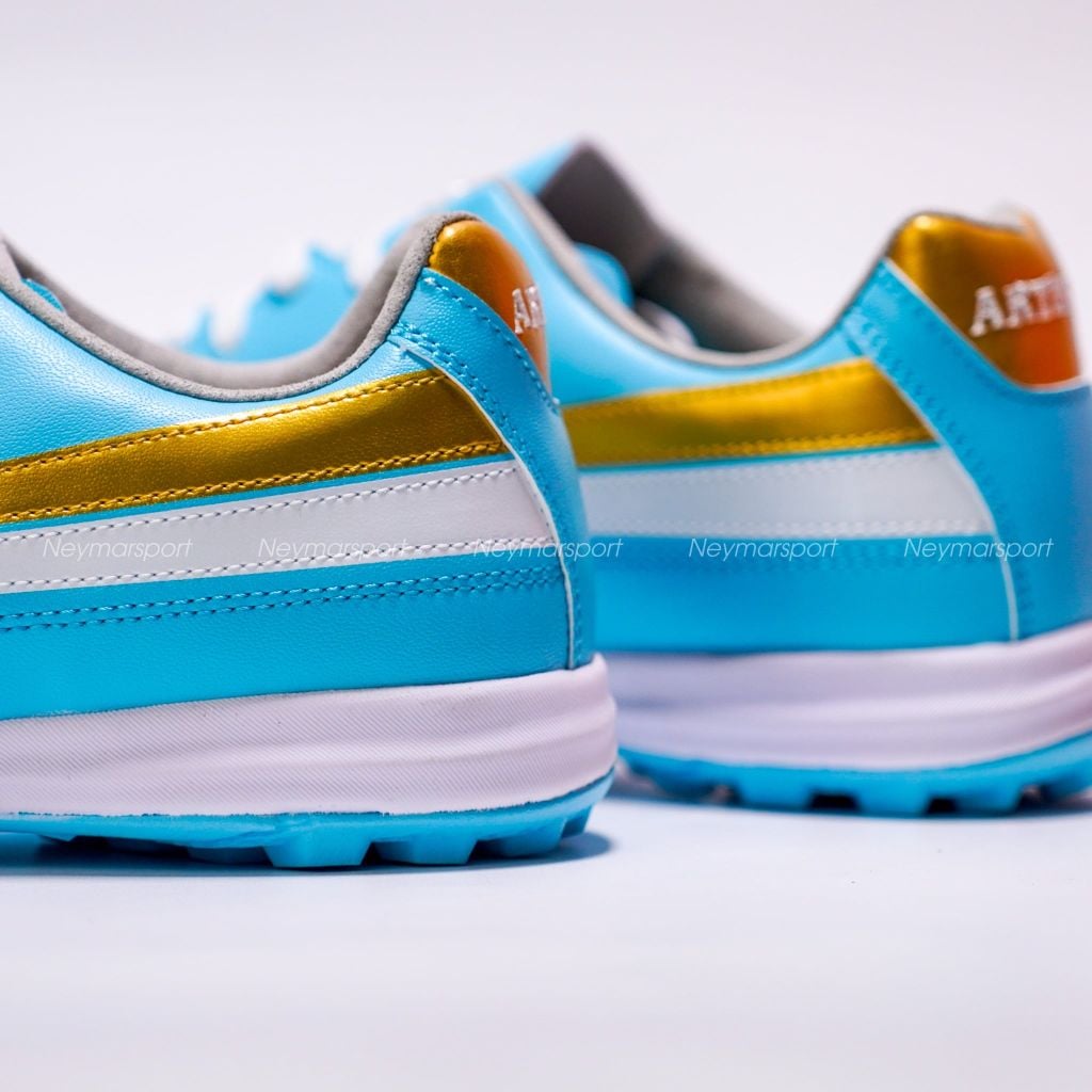 Giày đá bóng cỏ nhân tạo Kamito Artista KL TF - Sky Blue/White/Gold