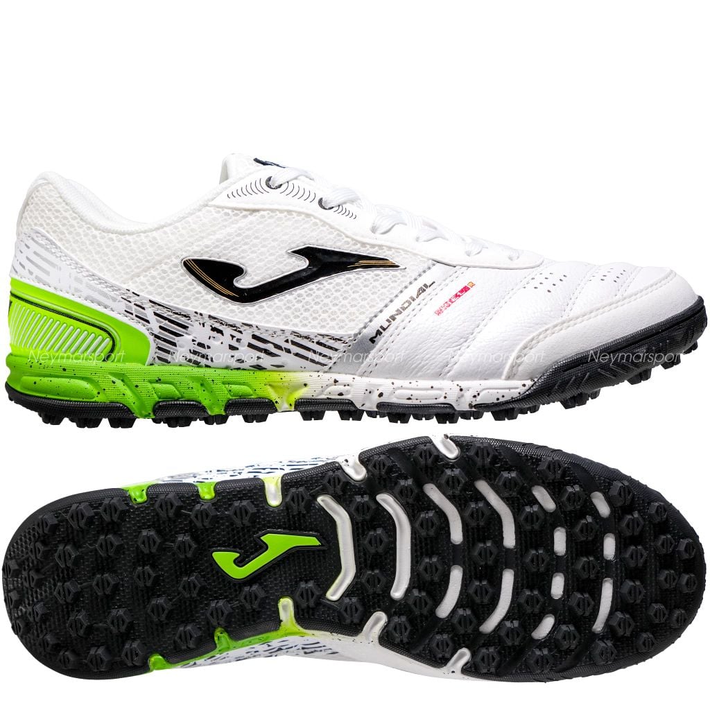 Giày đá bóng Cỏ nhân tạo Joma Mundial 2632 TF - White/Black/Neon MUNW2632TF