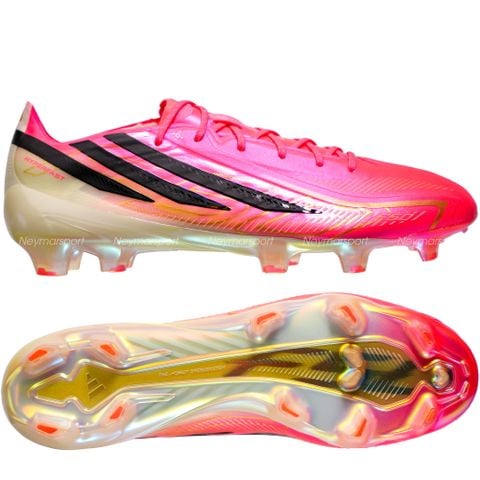 Giày đá bóng cỏ tự nhiên Adidas F50 Hyperfast Elite FG Road to Glory - Solar Turbo/Core Black/Gold Metallic JR5386