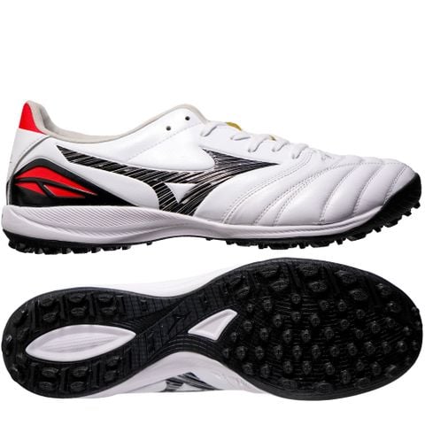 Giày đá bóng cỏ nhân tạo Mizuno Morelia Neo V Pro TF - White/Black/Chinese Red P1GD268409
