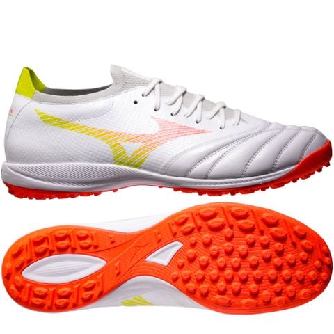 Giày đá bóng cỏ nhân tạo Mizuno Morelia Neo V Beta Pro TF Prism White - White/Evening Primrose/Lava Orange P1GD269454