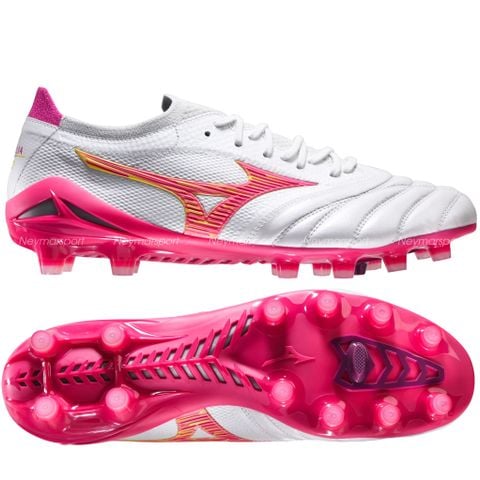 Giày đá bóng cỏ tự nhiên Mizuno Morelia Neo IV Beta Japan FG Blazing Flair - White/Fuchsia Purple P1GA264064