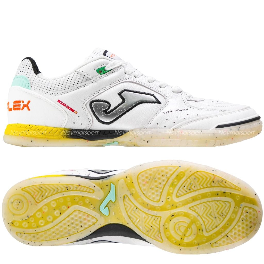 Giày đá bóng Futsal Joma Top Flex 2602 IN - White/Black TOPS2602IN