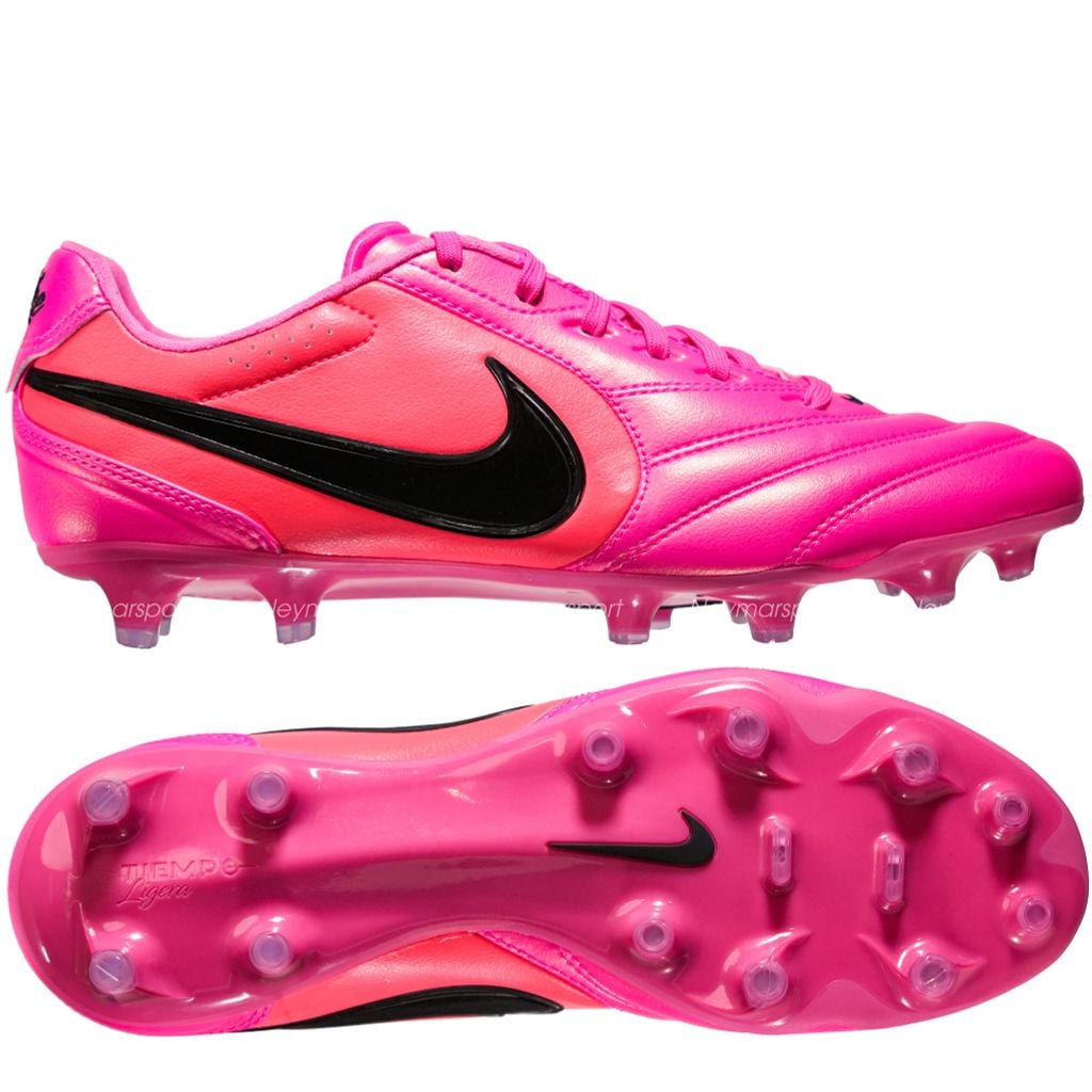Giày bóng đá cỏ tự nhiên Nike Tiempo Ligera Pro FG Breakout - Pink/Black IO4400-901