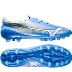 Giày đá bóng cỏ tự nhiên Mizuno Alpha III Elite AG Unity Sky - Blue/White P1GA266325