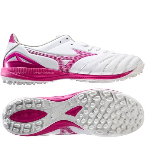 Giày đá bóng cỏ nhân tạo Mizuno Morelia Neo IV Pro TF Blazing Flair - White/Fuchsia Purple P1GD263564
