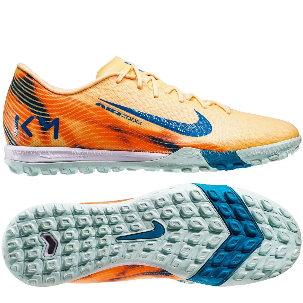 Giày đá bóng cỏ nhân tạo Nike Air Zoom Mercurial Vapor 16 Academy TF Mbappé Personal Edition - Melon Tint/Neo Turquoise/Igloo FQ8384-801