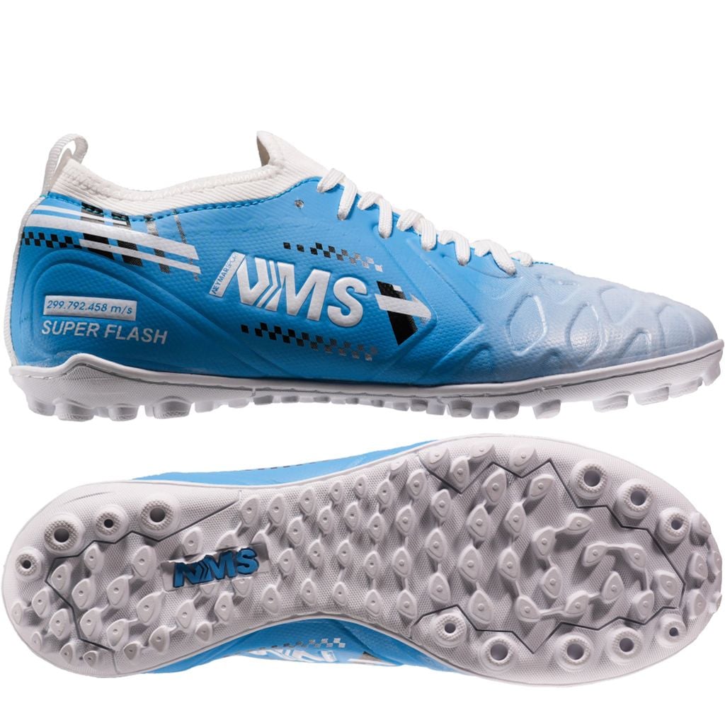 Giày đá bóng cỏ nhân tạo NMS SUPER FLASH TF - Sky Blue/White