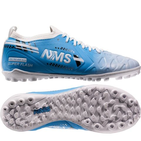 Giày đá bóng cỏ nhân tạo NMS SUPER FLASH TF - Sky Blue/White