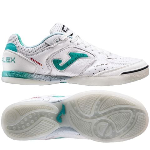 シューズ joma / TOP FLEX 2502 WHITE TURQUOISE IN Futsal shoes Top Flex 25 indoor white turquoise | JOMA®