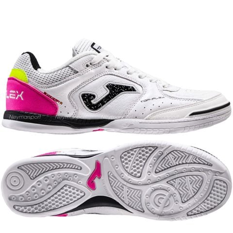 Giày đá bóng Futsal Top Flex 2532 - White/Black Fuchsia TOPW2532IN