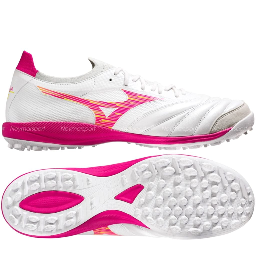 Giày đá bóng cỏ nhân tạo Mizuno Morelia Sala Beta Japan TF Blazing Flair - White/Fuchsia Purple Q1GB264064