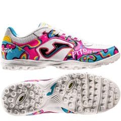 Giày đá bóng cỏ nhân tạo Joma Top Flex Pito 2462 Limited Edition TF - White Coral/Multicolor TOPW2462TF