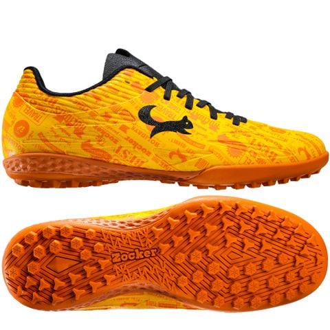 Giày đá bóng cỏ nhân tạo Zocker Winner Energy - Orange/Black SNS-008-OR