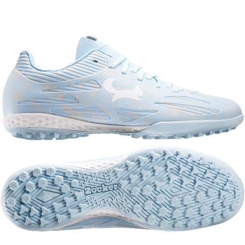 Giày đá bóng cỏ nhân tạo Zocker Winner Energy - Light Blue/White SNS-008-LB