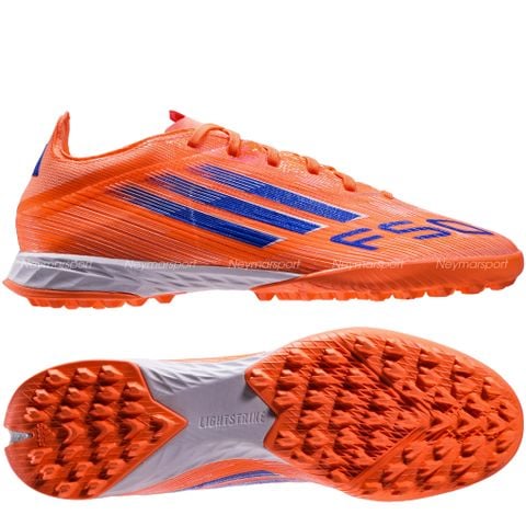 Giày đá bóng cỏ nhân tạo adidas F50 Pro TF Coral Blaze - Beam Orange/Lucid Blue/Footwear White JH7664