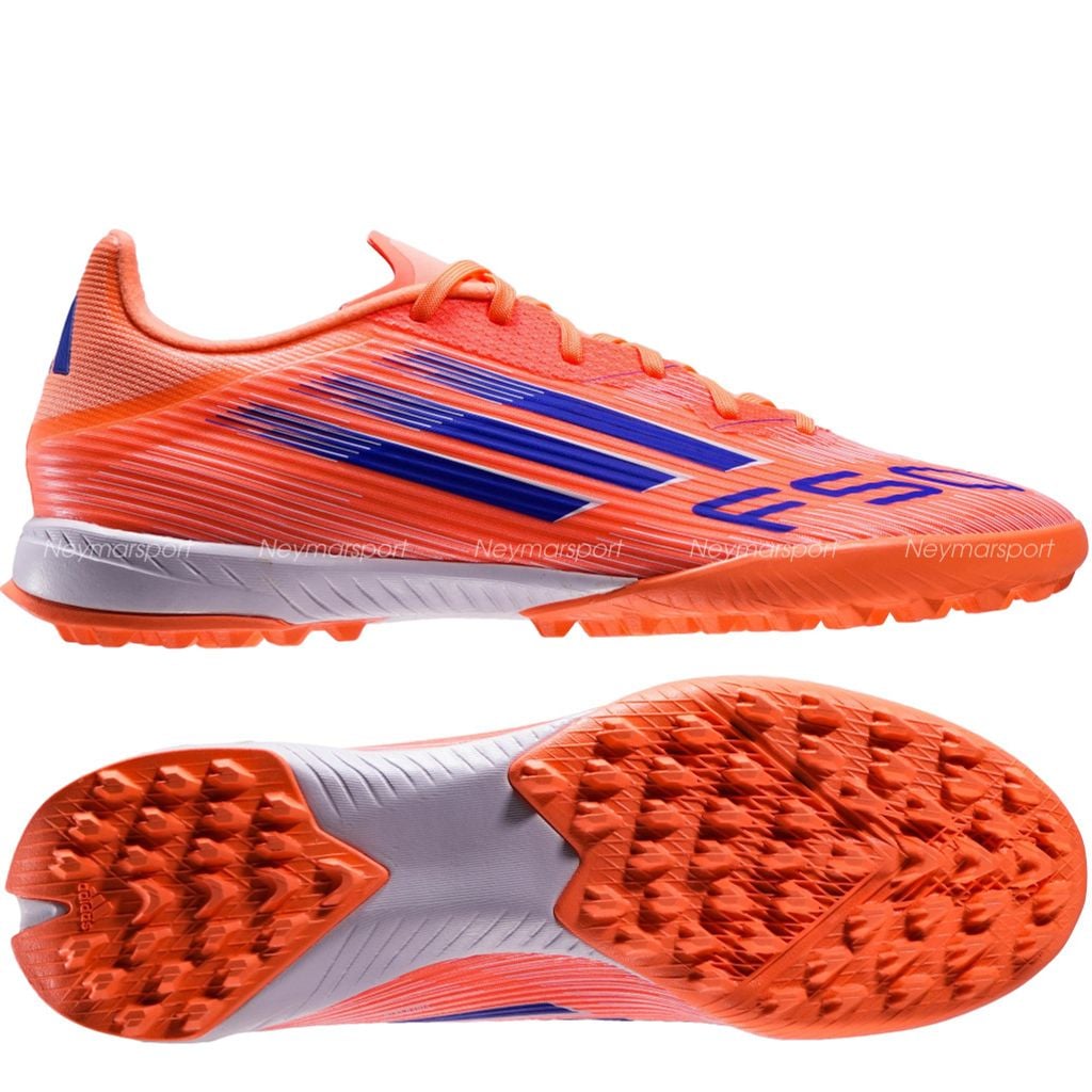Giày đá bóng cỏ nhân tạo adidas F50 League TF Coral Blaze - Beam Orange/Lucid Blue/Footwear White JH7723