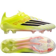 Giày đá bóng cỏ tự nhiên adidas F50 Elite FG Born For Goals - Core Black/Iron Metallic/Lucid Lemon JR6457