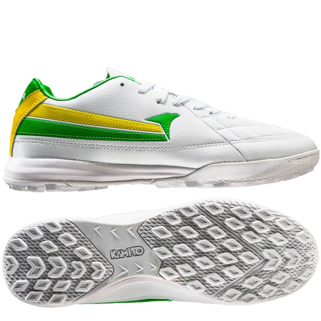 Giày đá bóng cỏ nhân tạo Kamito Artista Pro TF - White/Green KMTF240356