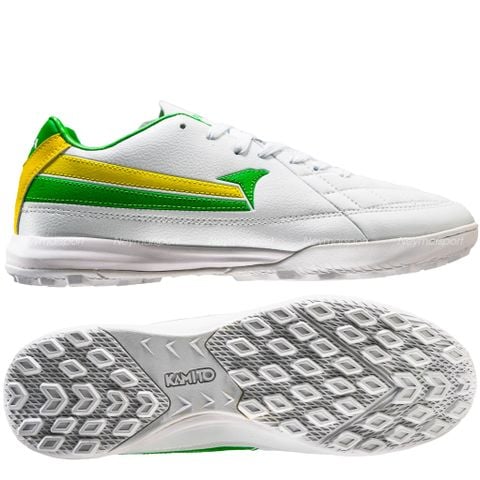 Giày đá bóng cỏ nhân tạo Kamito Artista Pro TF - White/Green KMTF240356