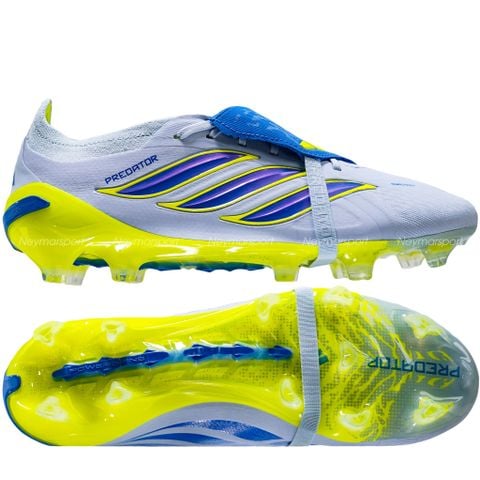 Giày đá bóng cỏ tự nhiên Adidas Predator Elite Fold-over Tongue FG Ice Cold Precision - Crystal Sky/ Ray Blue JS0378