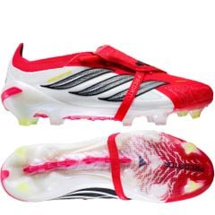 Giày đá bóng cỏ tự nhiên adidas Predator Elite Fold-over Tongue FG Born For Goals - Lucid Red/Core Black/Footwear White JS0380