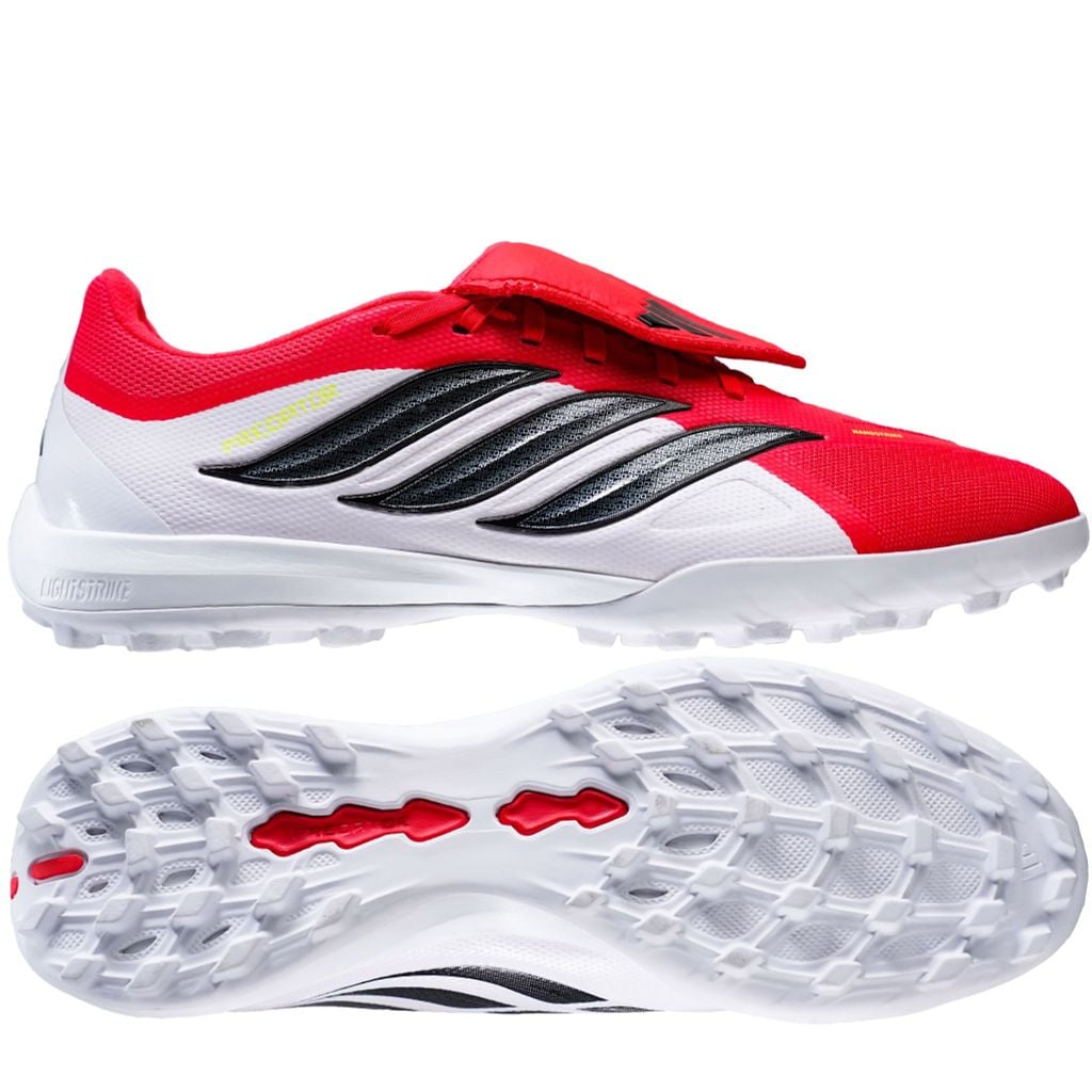 Giày đá bóng cỏ nhân tạo adidas Predator League Fold-over Tongue TF Born For Goals - Lucid Red/Core Black/Footwear White JR7873