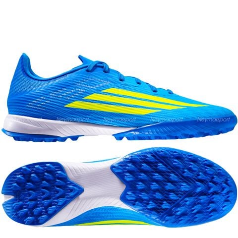 Giày đá bóng cỏ nhân tạo Adidas F50 League TF Ice Cold Precision - Lucid Ray Blue/Solar Yellow JR8975