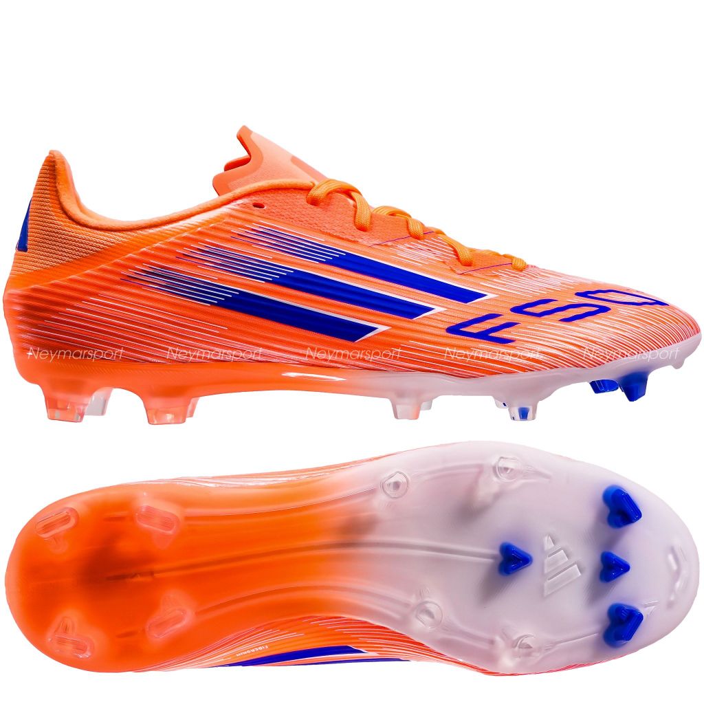 Giày đá bóng cỏ tự nhiên adidas F50 League FG/AG Coral Blaze - Beam Orange/Lucid Blue/Footwear White JI0004