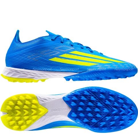 Giày đá bóng cỏ nhân tạo Adidas F50 Pro TF Ice Cold Precision - Lucid Ray Blue/Solar Yellow JR8942
