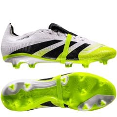 Giày đá bóng adidas Predator League Fold-over Tongue FG/AG Radiant Blaze - Footwear White/Core Black/Lucid Lemon JI1111