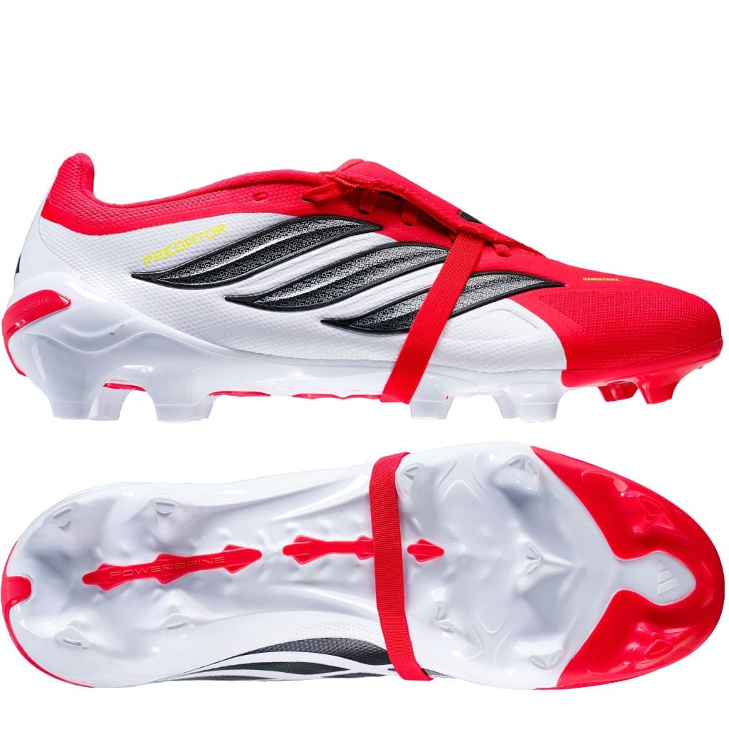 Giày đá bóng cỏ tự nhiên adidas Predator League Fold-over Tongue FG Born For Goals - Lucid Red/Core Black/Footwear White JS0422