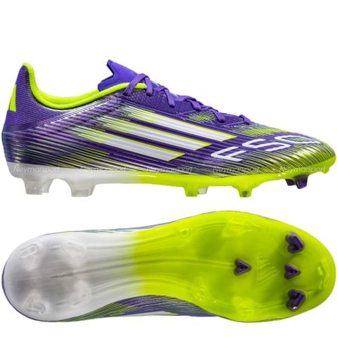 Giày đá bóng cỏ tự nhiên adidas F50 League FG/AG Radiant Blaze - Purple Rush/Footwear White/Lucid Lemon JI0003
