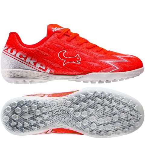 Giày đá bóng cỏ nhân tạo Zocker Inspire Pro Gen 2 - Red/White SNS-009