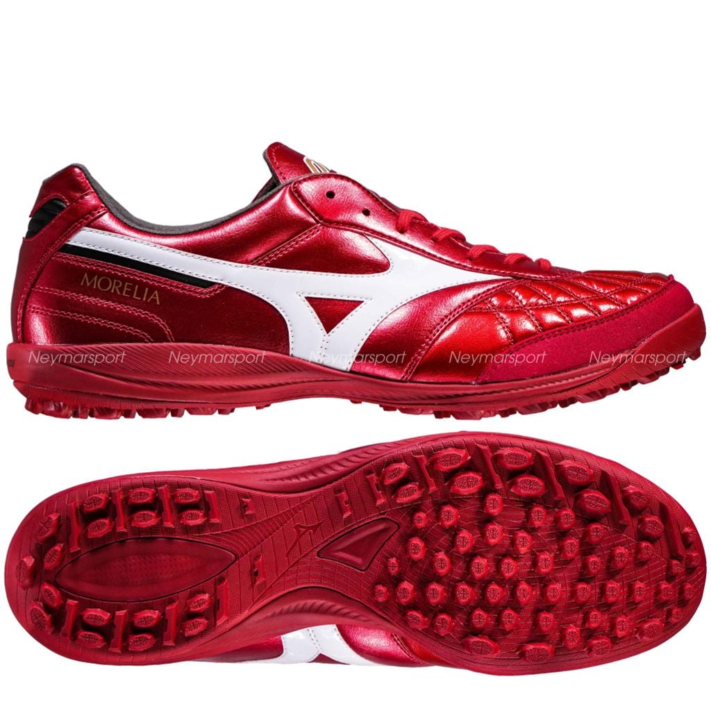 Giày đá bóng cỏ nhân tạo Mizuno Morelia Sala Made in Japan AS TF Red Ruby - Red/White Q1GB250260