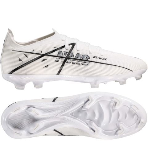 Giày đá bóng cỏ tự nhiên NMS ATTACK FG - White/Black