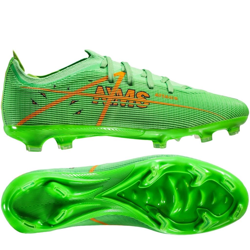 Giày đá bóng cỏ tự nhiên NMS ATTACK FG - Lime/Orange