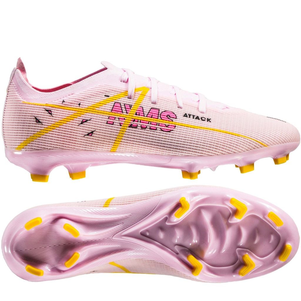 Giày đá bóng cỏ tự nhiên NMS ATTACK FG - Rose Pink/Yellow