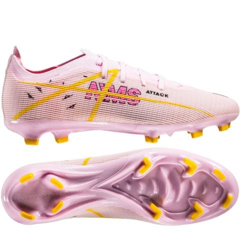 Giày đá bóng cỏ tự nhiên NMS ATTACK FG - Rose Pink/Yellow