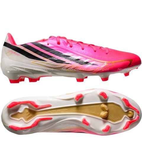 Giày đá bóng cỏ tự nhiên adidas F50 Hyperfast League FG Road to Glory - Solar Turbo/Core Black/Gold Metallic IH9346
