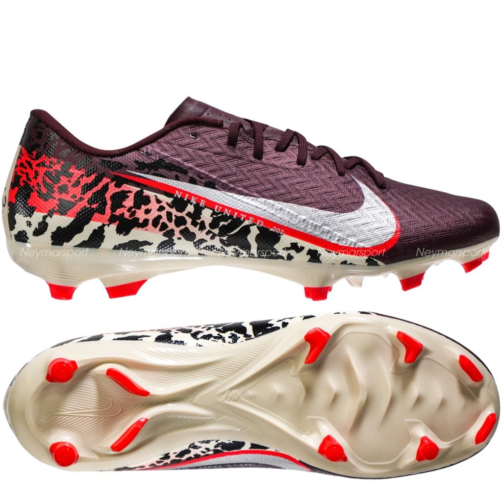 Giày đá bóng cỏ tự nhiên Nike Air Zoom Mercurial Vapor 16 Academy MG United - Burgundy Crush/Metallic Silver/Universal Red/Fossil IO8443-661