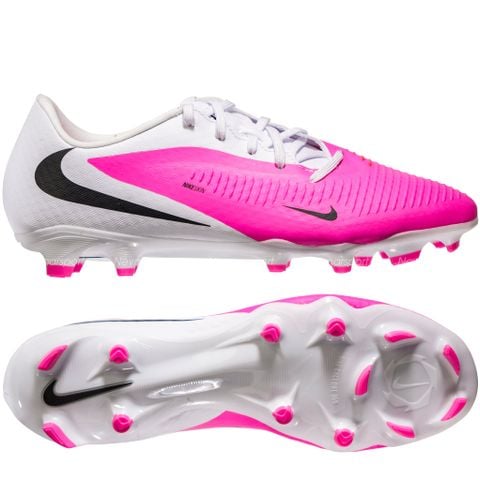 Giày đá bóng cỏ tự nhiên Nike Phantom 6 Academy Low Cut MG Breakout - Pink/White/Black IQ2392-900