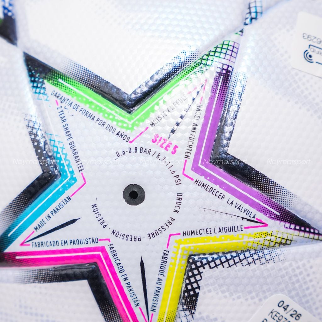 Quả bóng đá adidas Football League Champions League 2026/27 - White/Multi Color KE9765
