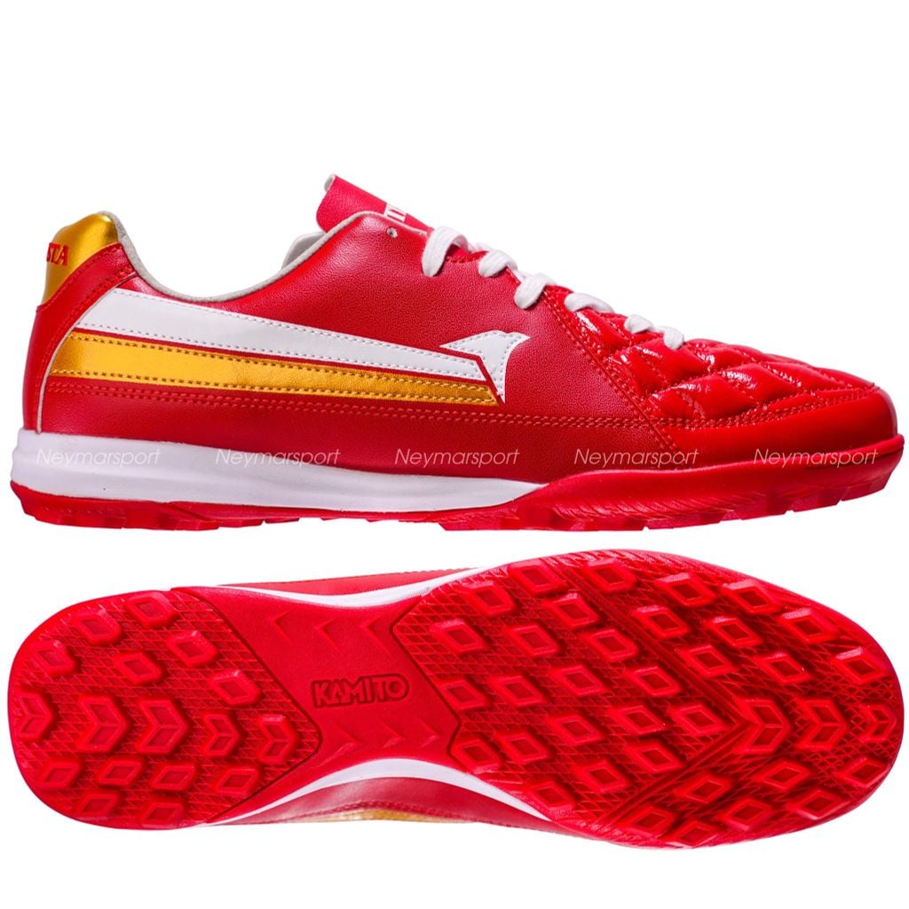 Giày đá bóng cỏ nhân tạo Kamito Artista KL TF - Dark Red/White/Gold