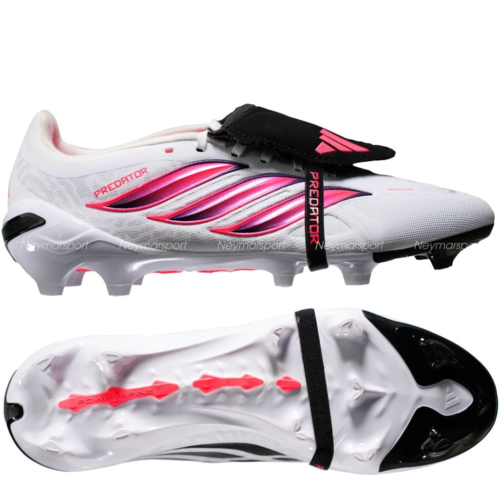 Giày đá bóng cỏ tự nhiên adidas Predator League Fold-over Tongue FG Chaos or Control - Footwear White/Solar Turbo/Core black JP6278