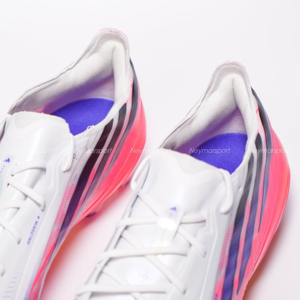 Giày đá bóng cỏ tự nhiên Adidas F50 Hyperfast Elite FG Chaos vs Control - Footwear white/Solar Purple/Solar Turbo KJ3432