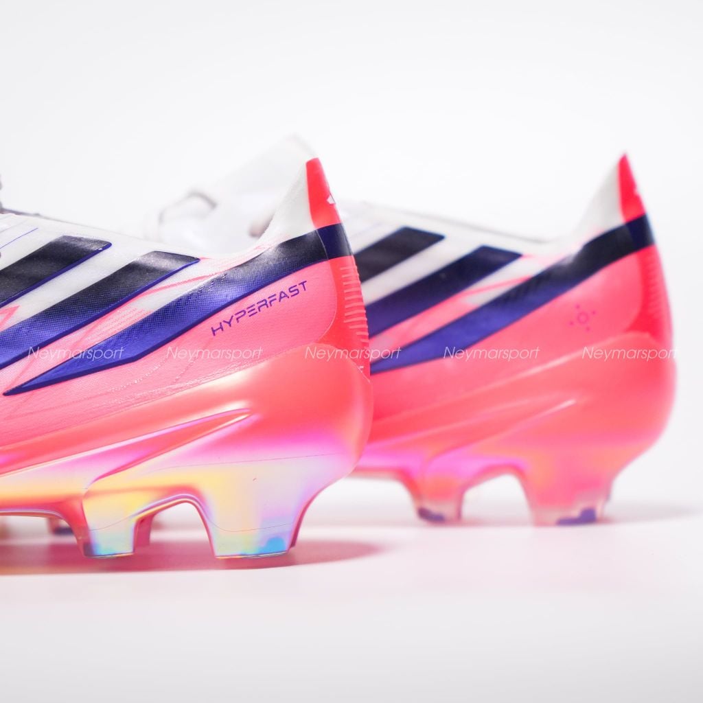 Giày đá bóng cỏ tự nhiên Adidas F50 Hyperfast Elite FG Chaos vs Control - Footwear white/Solar Purple/Solar Turbo KJ3432