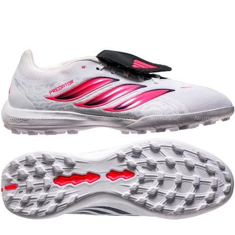 Giày đá bóng cỏ nhân tạo adidas Predator League Fold-over Tongue TF Chaos vs Control - Footwear White/Solar Turbo/Core black IH7213