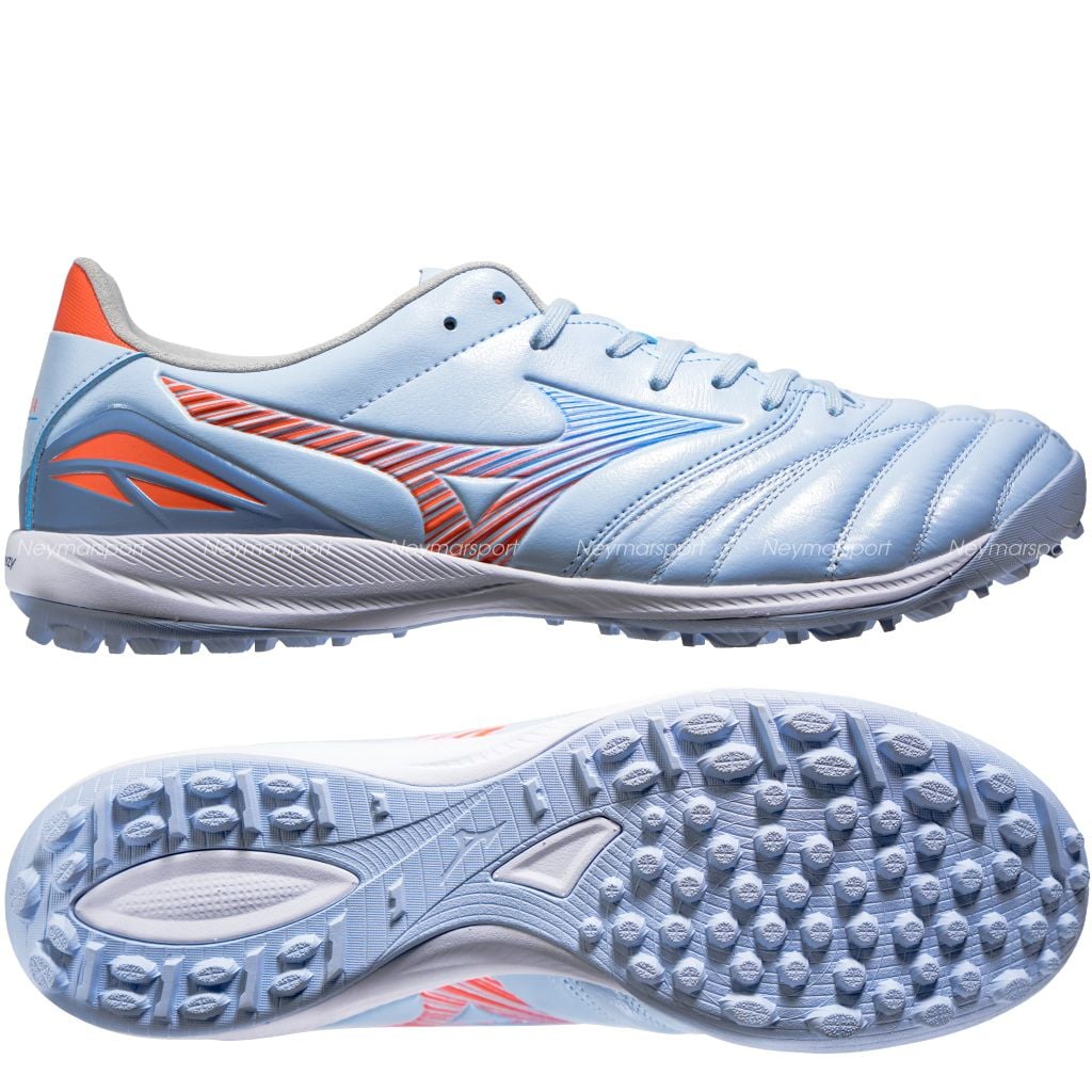 Giày đá bóng cỏ nhân tạo Mizuno Morelia Neo V Pro TF Serene Spark - Blue Finch/Cornflower Blue/Lava Orange P1GD268422